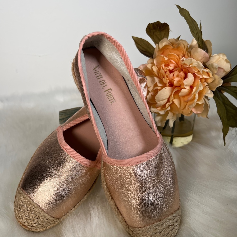 Notti Del Forte Rose-Gold Espadrille New